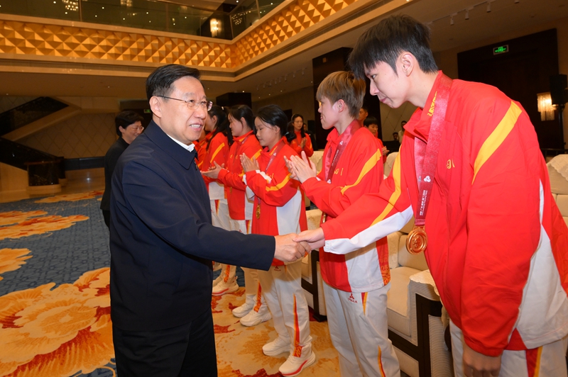 王晓晖在会见我省参加第十五届全国运动会...
